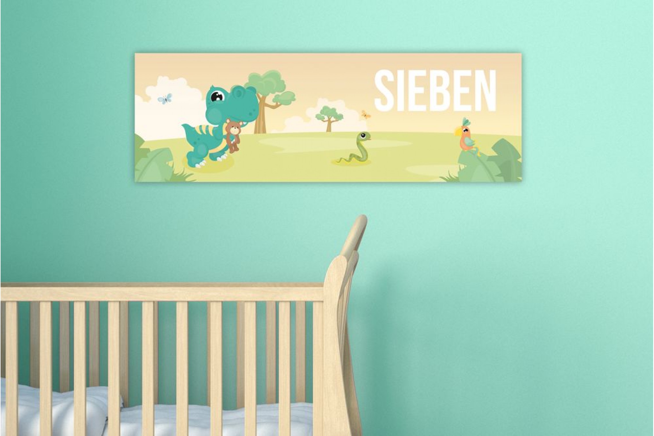 Dino in landschap